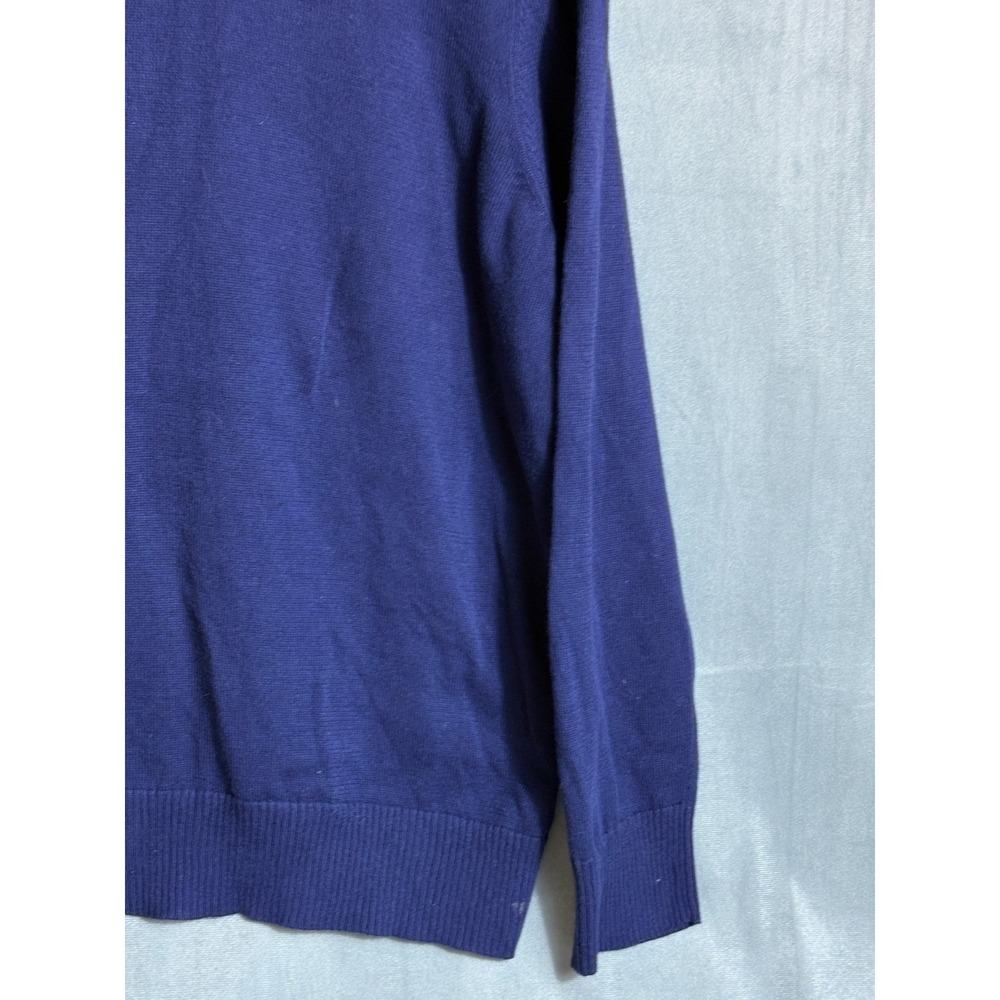 Chicos Weekends Cardigan Sweater Navy w/White Lightweight Beach Summer Nights 3 - Picture 14 of 15